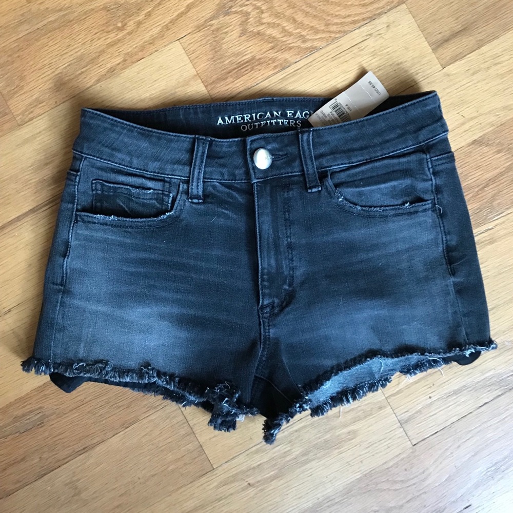 Frayed Denim Shorts | Hi Rise Shortie